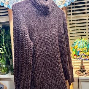 Abercrombie & Fitch Purple Turtleneck Sweater